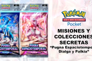 Todas las Misiones Secretas y Colecciones Temáticas de Pugna Espaciotemporal Dialga y Palkia para Pokémon TCG Pocket