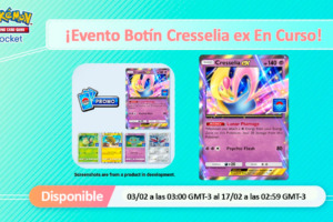 Guía del evento botín Cresselia ex para Pokémon TCG Pocket: Misiones y Recompensas