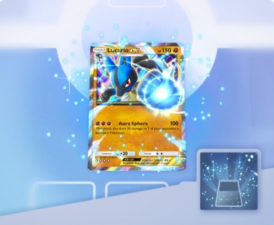 Efecto Cosmetico Lucecitas Azules Lucario Ex Pokemon Tcg Pocket