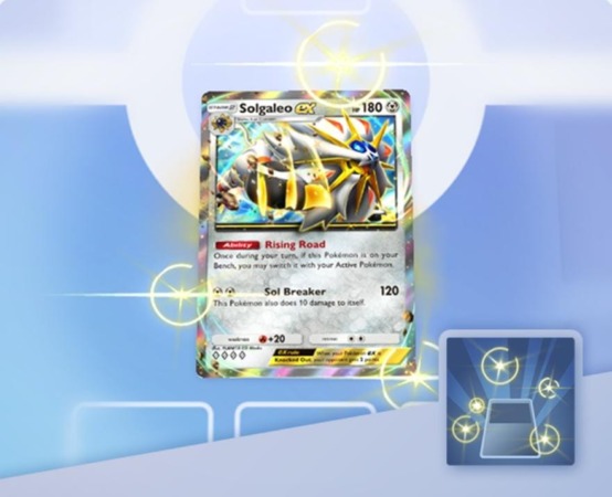 Efecto Visual Destellos Solares Amarillos Solgaleo Ex Pokemon Tcg Pocket