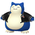 143 Snorlax Chaqueta Tachuelas Shiny Pokemon Go