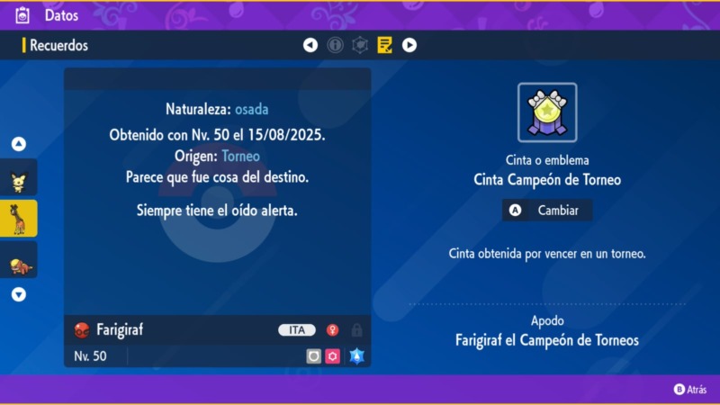 Farigiraf Luca Ficha Pokemon Escarlata Purpura 03