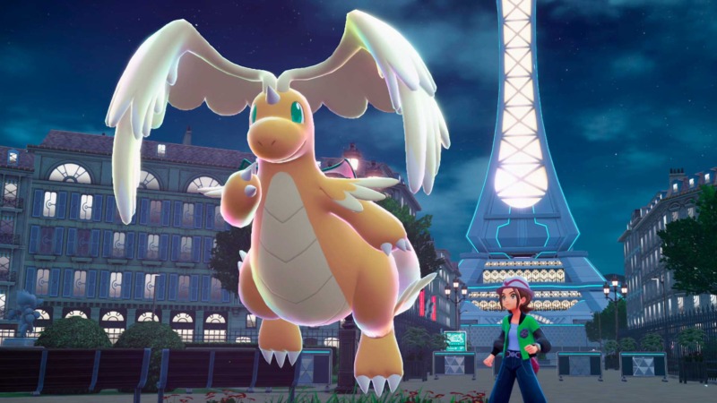 pokemon legends z a screenshot mega dragonite