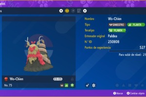 Wo Chien Shiny Regalo Misterioso Ficha 1 Pokemon Escarlata Purpura