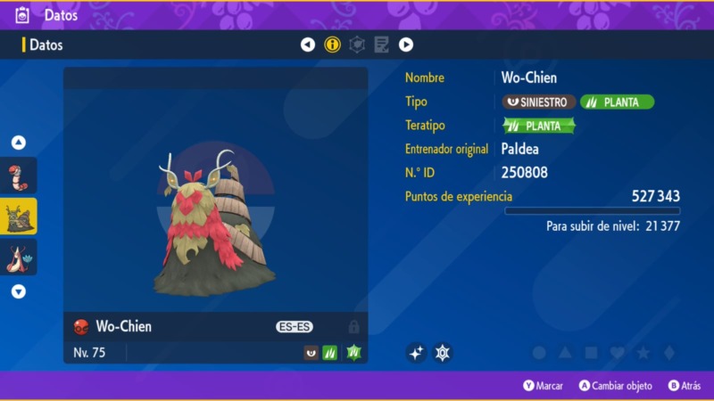 Wo Chien Shiny Regalo Misterioso Ficha 1 Pokemon Escarlata Purpura