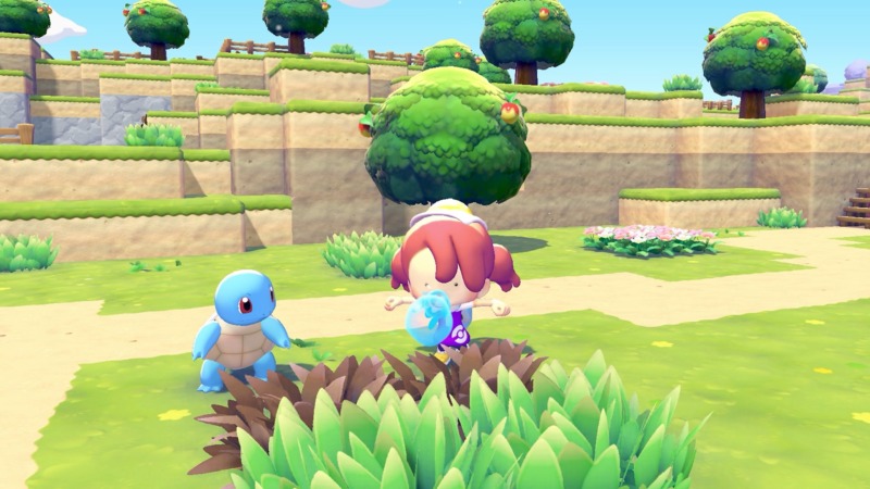 Ditto usando Pistola Agua junto a Squirtle
