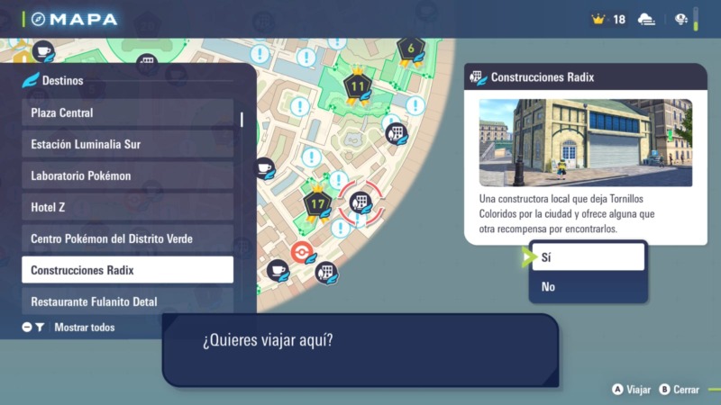 Mapa Construcciones Radix Leyendas Za