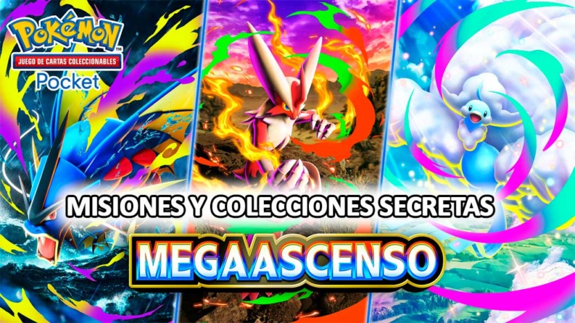 Megaascenso Misiones Colecciones Secretas Portada Pokemon Tcgp