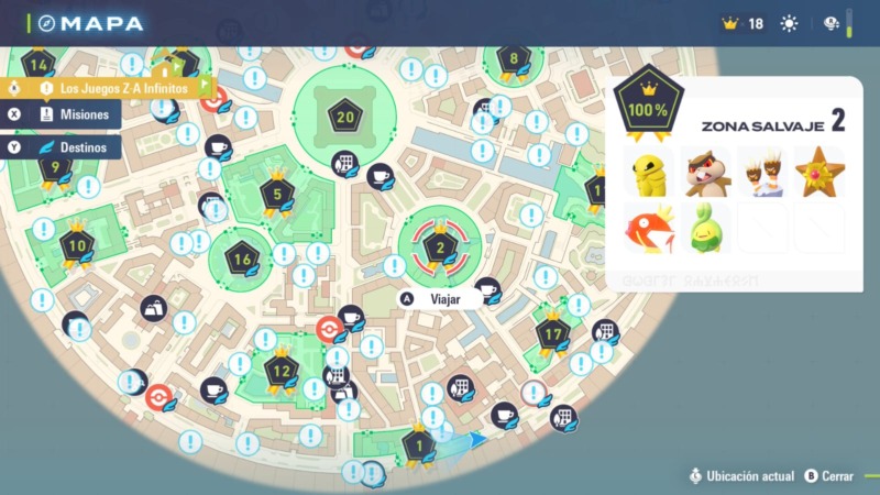 mapa zona salvaje 2 leyendas za