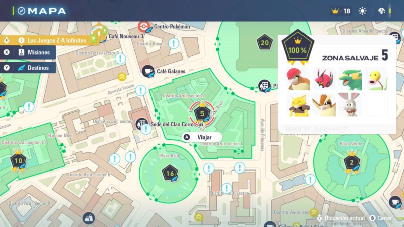 mapa zona salvaje 5 leyendas za