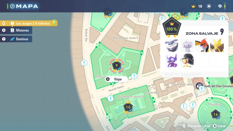 mapa zona salvaje 9 leyendas za