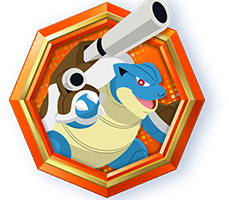 Emblema Mega Blastoise Fuego Carmesi Pokemon Tcgp