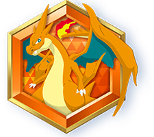 Emblema Mega Charizard Y Fuego Carmesi Pokemon Tcgp