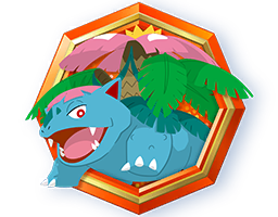 Emblema Mega Venusaur Fuego Carmesi Pokemon Tcgp