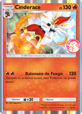 Carta Promo B 31 Cinderace Pokemon Tcgp
