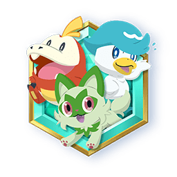 Emblema Sprigatito Fuecoco Y Quaxly Pokemon Tcgp