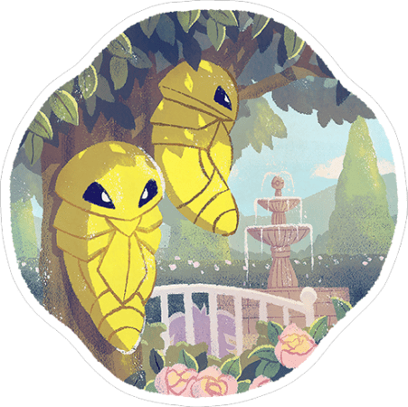 Pegatina Kakuna Recuerdos En Marcha Pokemon Go