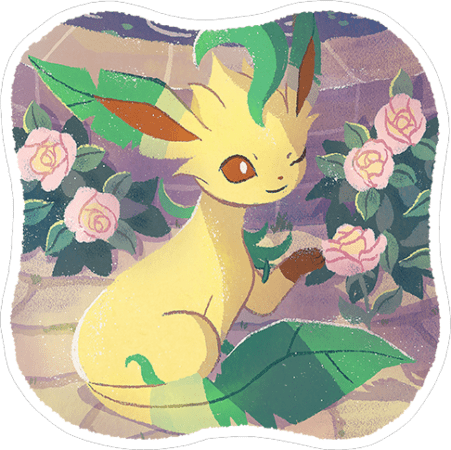 Pegatina Lefaeon Recuerdos En Marcha Pokemon Go