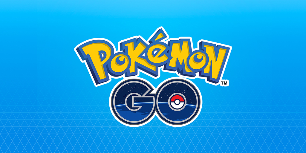 Pokemon Go logo con fondo azul
