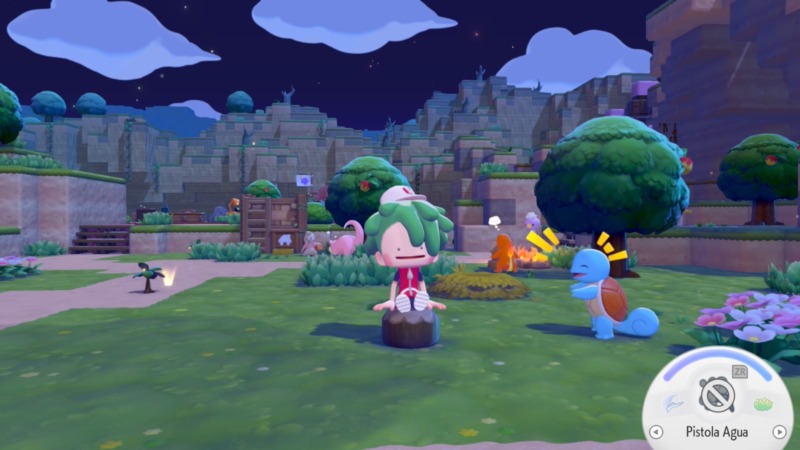 Ditto Sentado Pokemon Pokopia