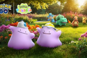 Guía de Celebración de Pokémon Pokopia en Pokémon GO: Ditto con gorro y visera