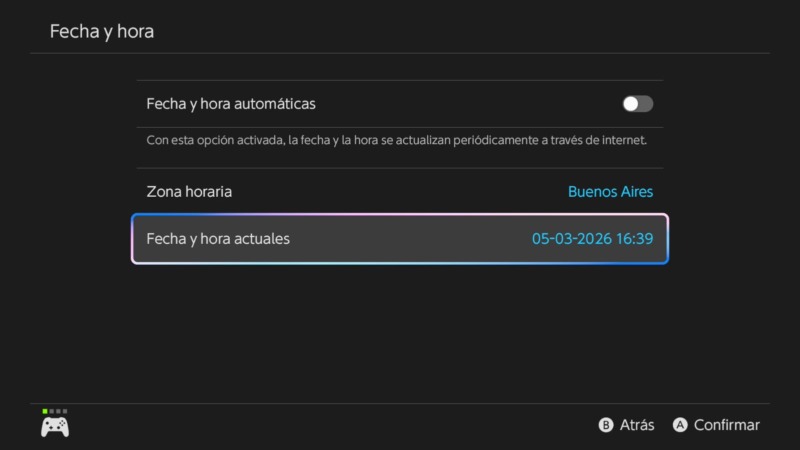 Fecha Y Hora Nintendo Switch 2