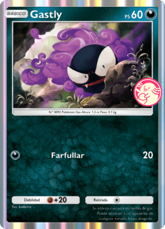 Carta Promo B 47 Gastly Pokemon Tcgp