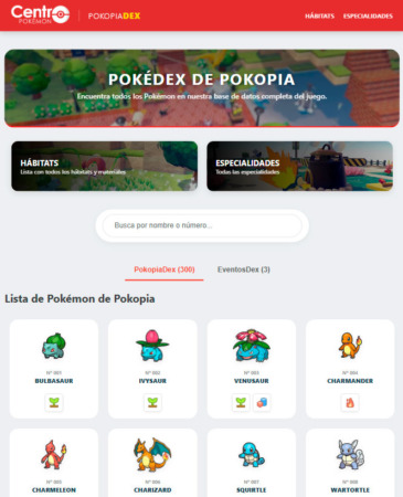Pokemon Pokopia Pokedex