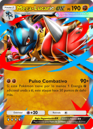 Pokemon TCG Pocket Pulsing Aura Mega Lucario Ex ES