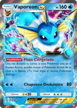 Pokemon TCG Pocket Pulsing Aura Vaporeon Ex ES