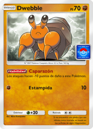 Carta Promo B 59 Dwebble Pokemon Tcgp
