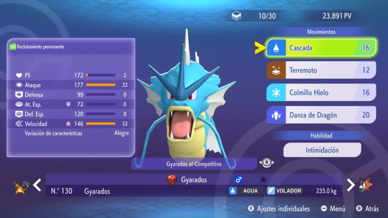 Gyarados El Competitivo Regalo Misterioso Pokemon Champions