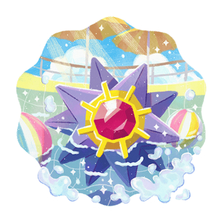 Pegatina Starmie Pokemon Go