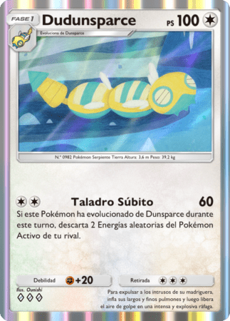 Pokemon TCG Pocket Paradox Drive Dudunsparce ES