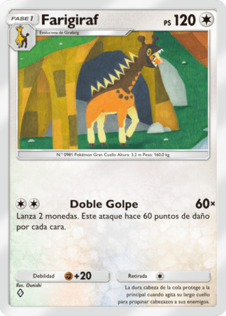 Pokemon TCG Pocket Paradox Drive Farigiraf ES