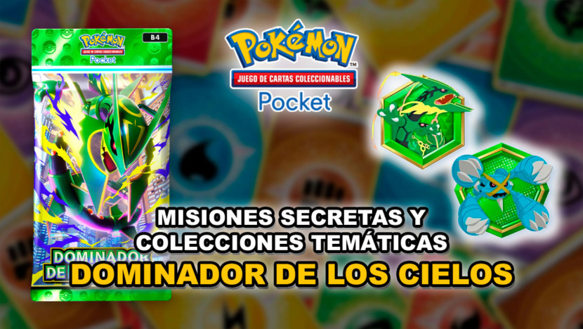 Guía completa de Dominador de los Cielos: todas las misiones secretas y colecciones en Pokémon TCG Pocket