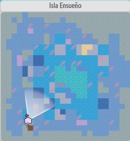 Mapa Isla Ensueño Acuatica Pokemon Pokopia