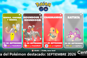 Horas Destacadas Septiembre 2026 Pokemon GO