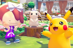 Ditto Palidachu y Pikachu con accesorios en la Parte 2 del Pase de Expansión de Pokémon Pokopia