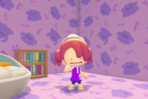 Ditto en un cuarto decorado de sí mismo en Pokémon Pokopia