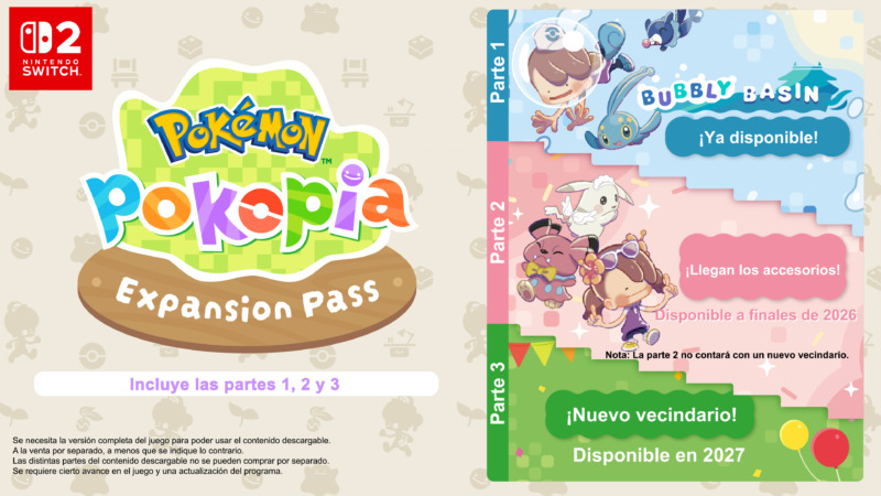 Cronograma del Pase de Expansión de Pokémon Pokopia