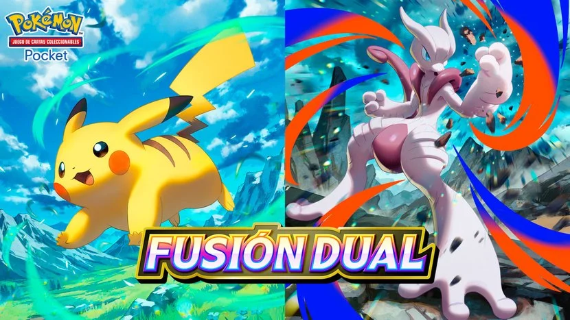 El cambio más esperado llega a Pokémon TCG Pocket: Debut de las cartas de doble tipo, «Fusión Dual» y Pikachu ex inmersivo